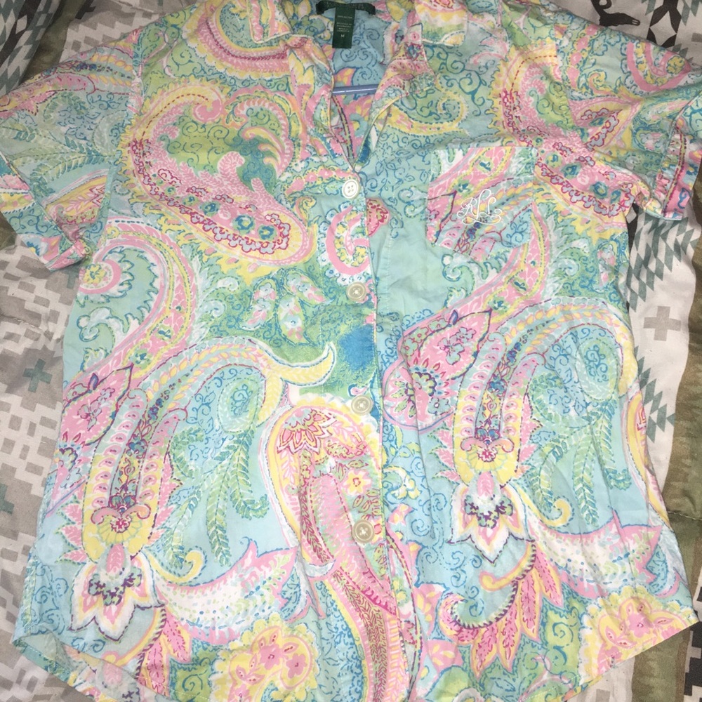 Ralph Lauren Button up short sleeve shirt